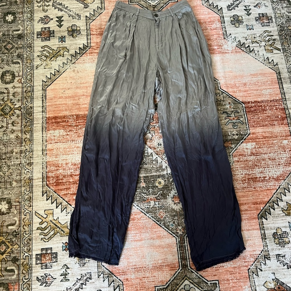 Raquel Allegra Gray and Black Ombre Pants